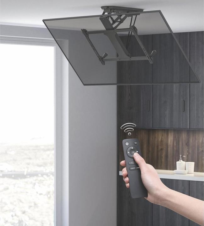 Actual product image Techly Motorised Swivel Ceiling TV Mount (Ceiling, 70", 35 kg)