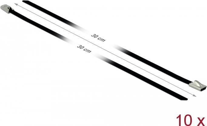 Actual product image Delock Stainless steel cable tie 300x4,6 10 pcs. (Metal cable ties, 300 mm, 10 pcs.)
