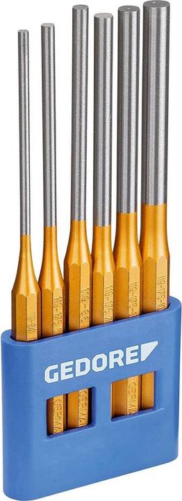 Gedore 119 L Splinttreiber-Satz, lange Form, 6-teilig im PVC-Halter