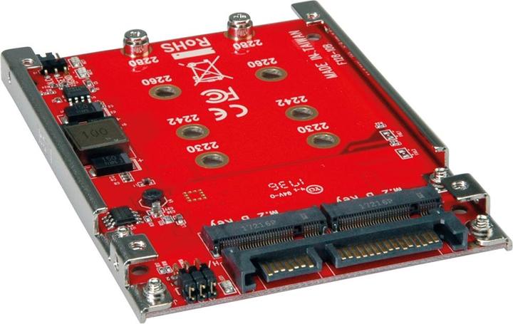 Produktbild Roline M.2 zu SATA III SSD H/W Adapter, 2x M.2 NGFF SSD, Boot- und RAID-fähig
