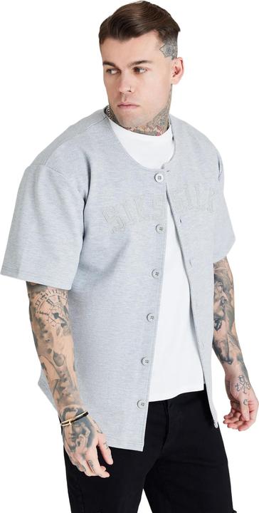 Actual product image Siksilk Mens Applique Logo Baseball Jersey (M)