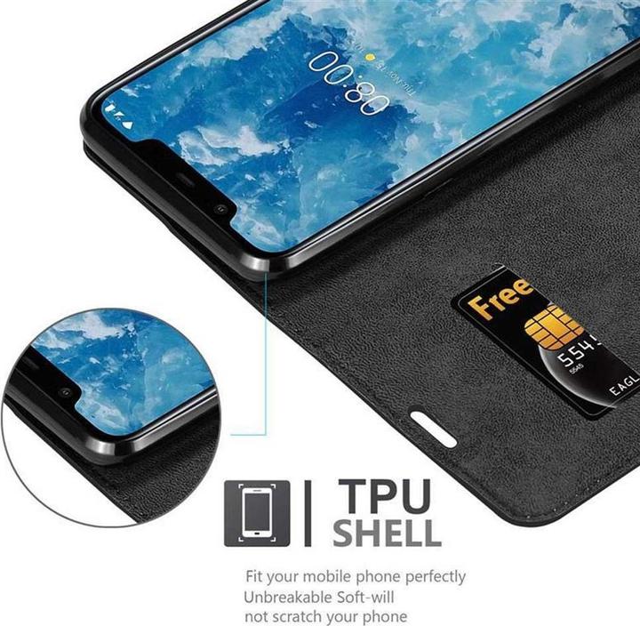Actual product image Cadorabo Book Invisible Magnet Cover (Nokia 7.1 Plus)