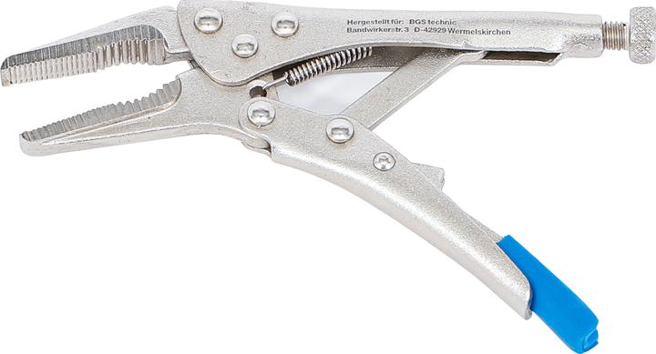 Actual product image BGS Locking Long Nose Grip Pliers extra short 125 mm (125 mm)
