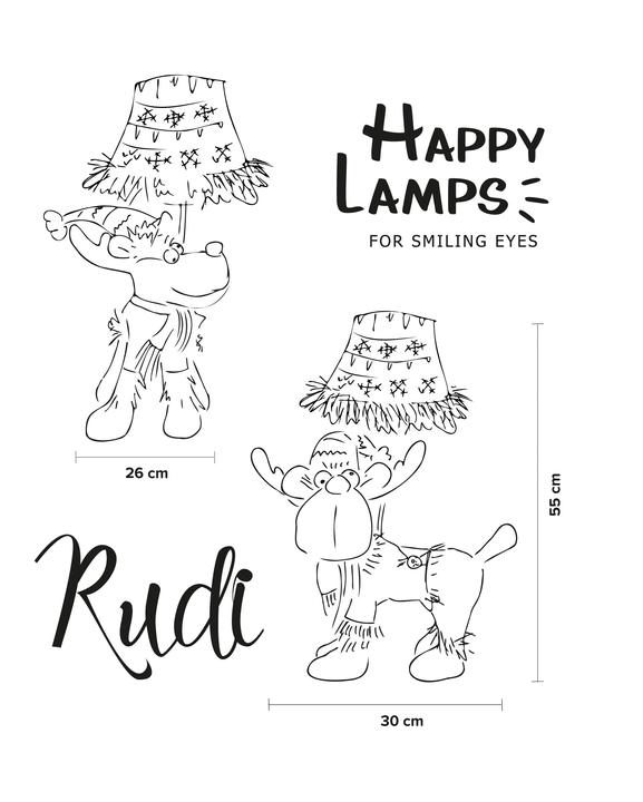 Actual product image Happy Lamps Design-Tischleuchte Rudi