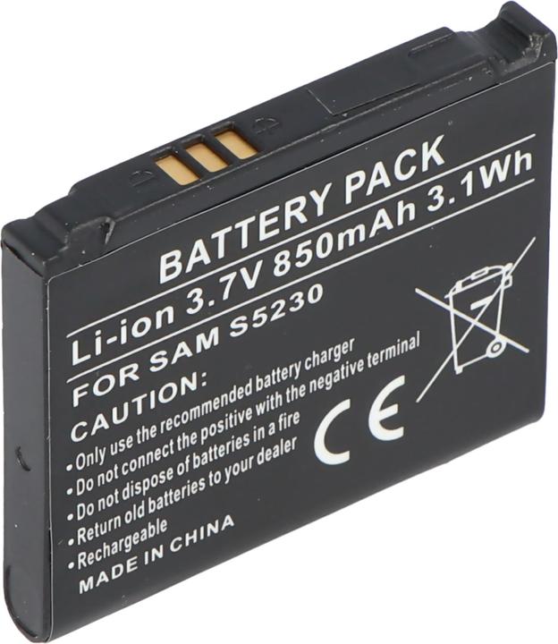 Produktbild AccuCell Akku Samsung S5230, S5230 Star, AB483640CU, AB603443CE, AB603443CUCSTD