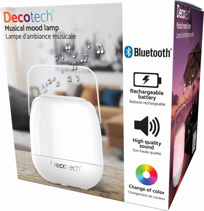 Produktbild Lexibook Decotech tragbarer Lautsprecher mit mehrfarbiger LED Beleuchtung (Akkubetrieb)