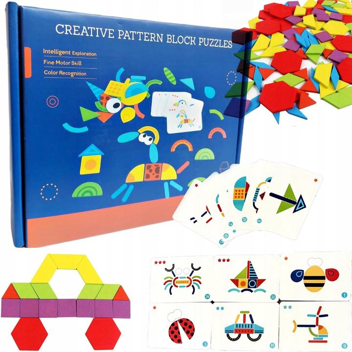 Actual product image Kruzzel Lesson - geometric figures (155 pieces)