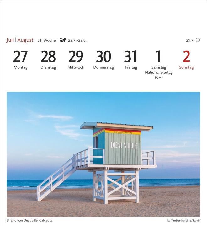 Immagine prodotto Harenberg Bretagne & Normandie Sehnsuchtskalender 2026 - Wochenkalender mit 53 Postkarten (Tedesco)