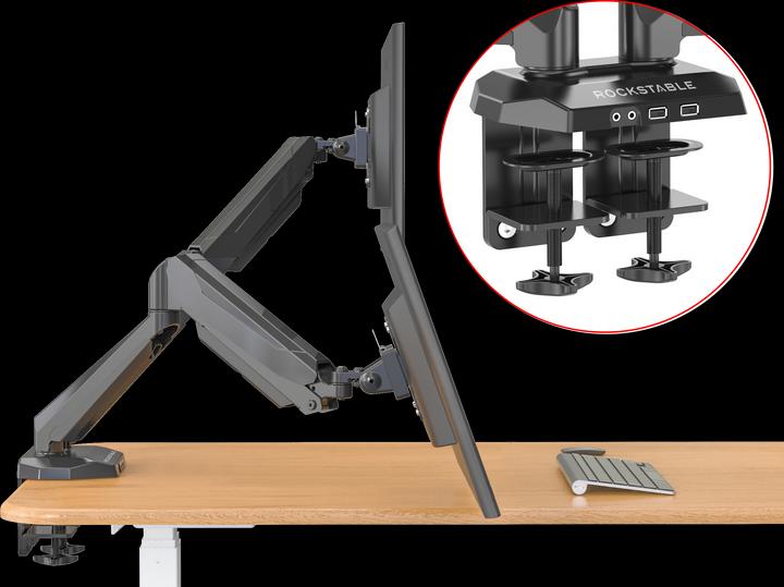 Produktbild Rockstable Prof. Double USB Schwarz (Tisch, 32")