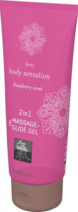 Image du produit Shiatsu Massage & Glide Gel 2in1 Raspberry Scent (200 ml)