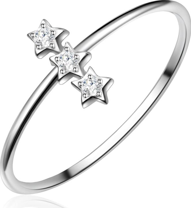 Image du produit Glanzstücke München Femme étoiles argent zirconium argent - 24573 (48, Argent 925)