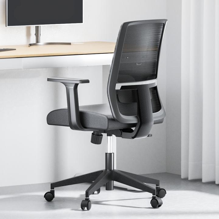 Image du produit Wiltec Chaise de bureau ergonomique avec soutien lombaire 120 kg Chaise de bureau