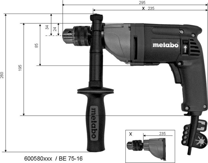 Produktbild Metabo BE 75-16 (Netzbetrieb)