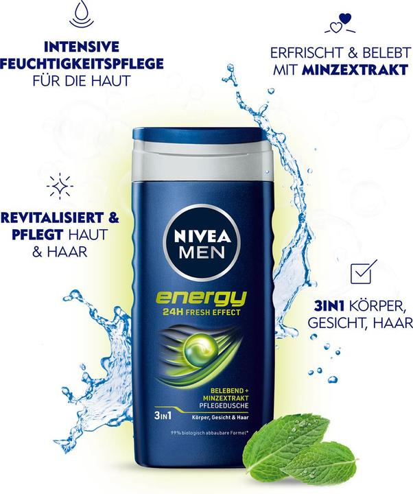 Actual product image Nivea Men Pflegedusche Energy (250 ml)