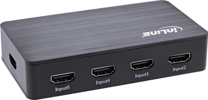Actual product image InLine ® HDMI Switch, 5-fold, 4K2K@60Hz, HDCP 2.2