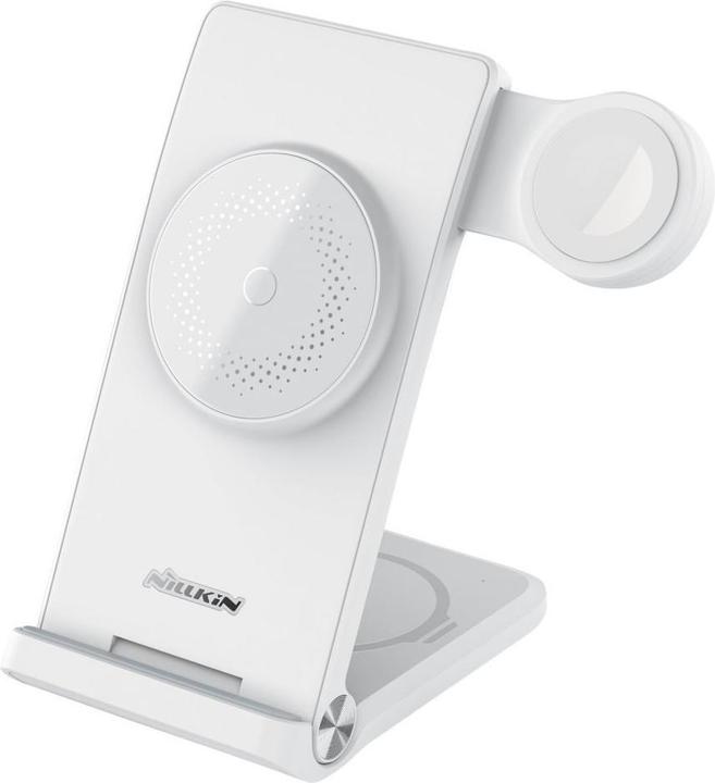 Image du produit Nillkin PowerTrio Chargeur sans fil 3en1 MagSafe pour Apple Watch Blanc (MFI)