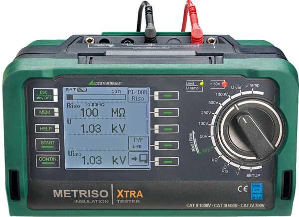Produktbild Gossen Isolationsmessgerät Metrawatt Metriso XT (CAT III 600V, CAT II 1000V)