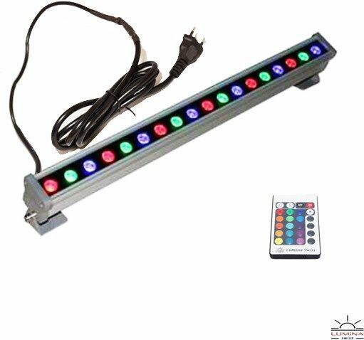 Produktbild Lumina Swiss LED Wallwasher RGB 100cm (mit Fernbedienung) (2000 lm, IP65)