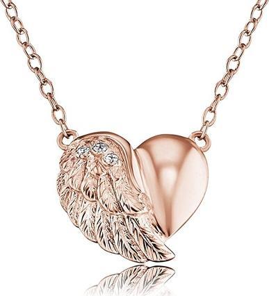 Immagine prodotto Engelsrufer Collana Cuore Ali Rosé Oro (Argento 925, 44 cm)