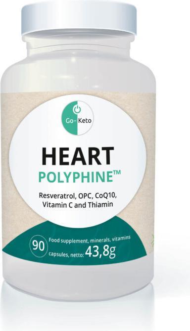 Swiss point of care Resveratrol, OPC, CoQ10: Polyphine Gut für HERZ x90 (90 Stück, 74 g)