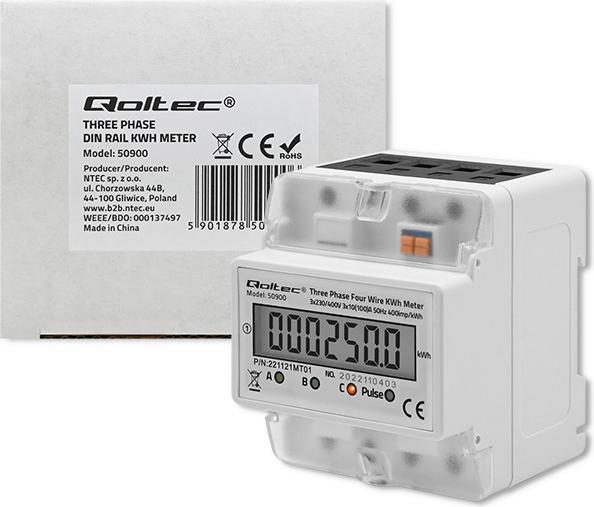 Actual product image Qoltec Energy consumption meter