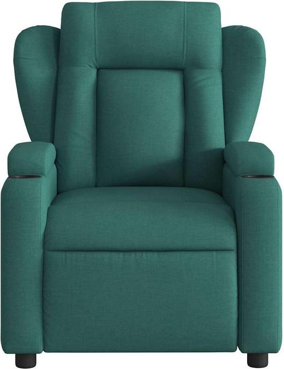 Actual product image VidaXL Massage chair dark green fabric,Colour: dark green,Material