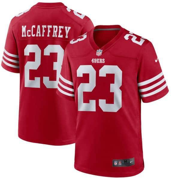 Nike San Francisco 49ers Home Jersey McCaffrey 23 L (L)