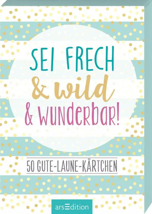 Immagine prodotto Sei frech & wild & wunderbar! - 50 Gute-Laune-Kärtchen (Tedesco, 2019)