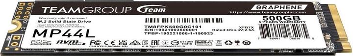 Image du produit Teamgroup MP44L (500 Go, M.2 2280)