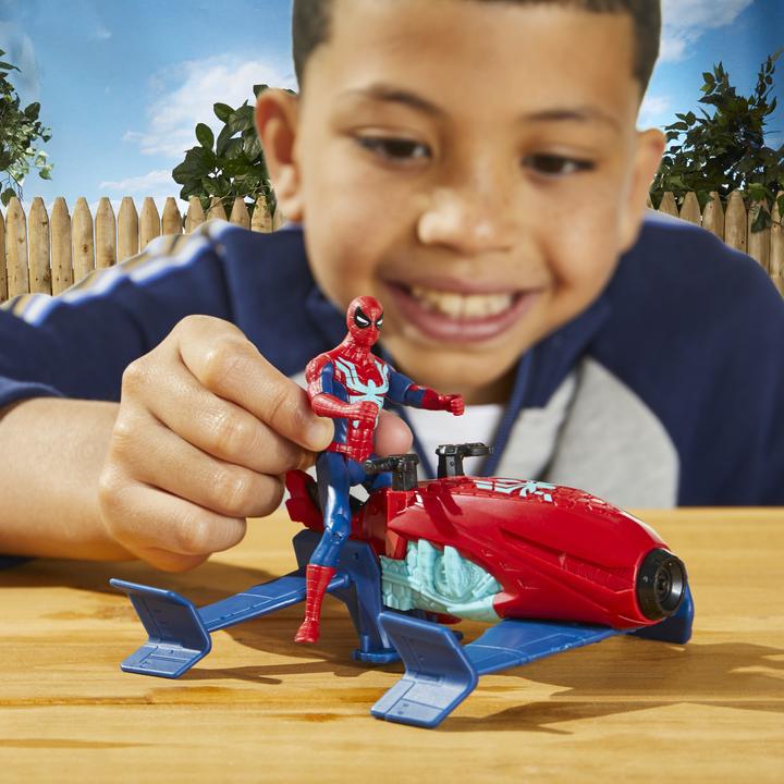 Image du produit Hasbro Spiderman Web Splashers Véhicule Spider-Man Jet Splasher