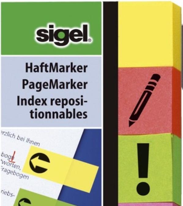 Produktbild Sigel Haftnotizen mit Symbol (20 x 50 mm)