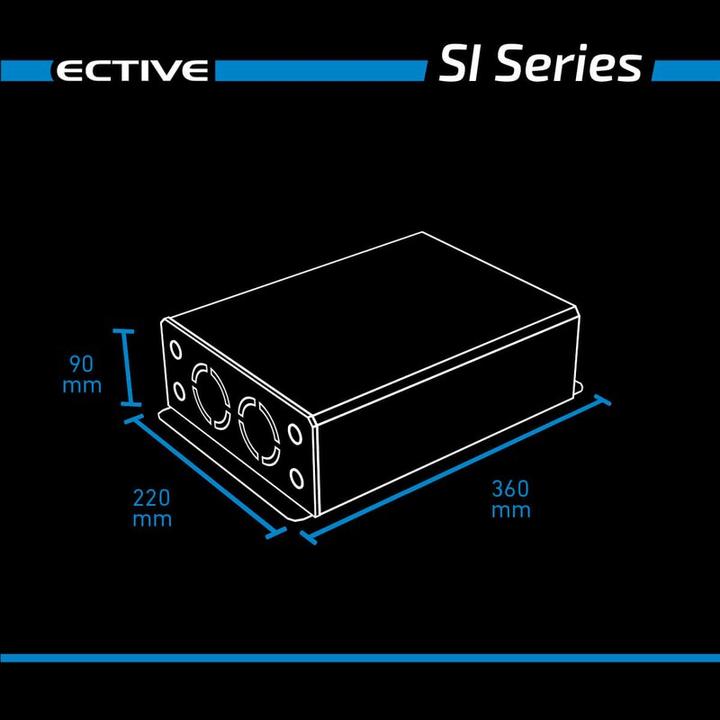 Immagine prodotto Ective SI152 Inverter a onda sinusoidale 1500W/12V