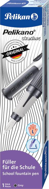 Actual product image Pelikan o structure fountain pen left-handed L (Grey, 1 x)