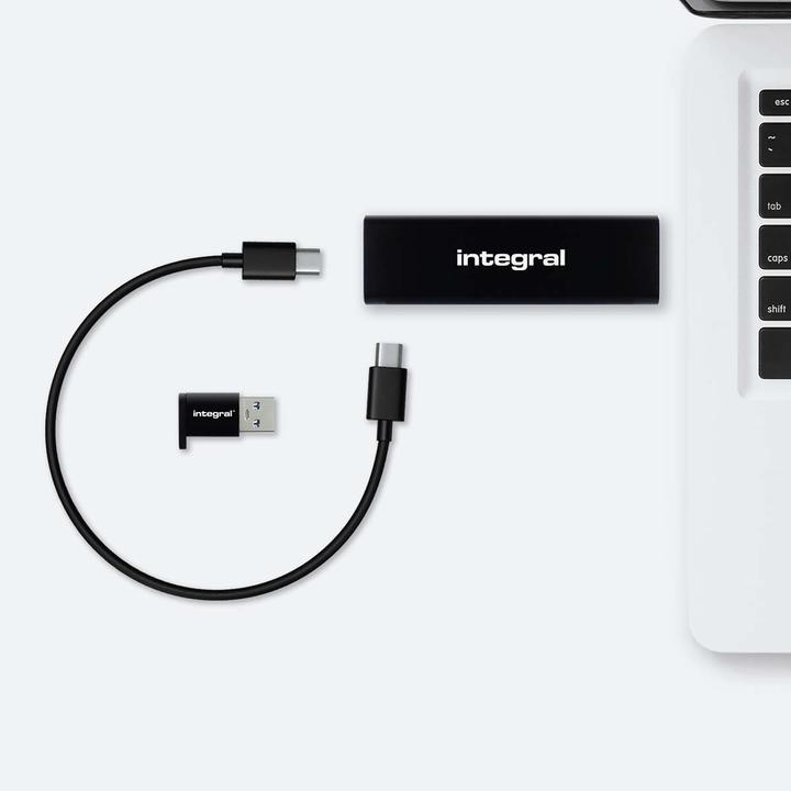 Actual product image SlimXpress Portable SSD 500 GB Black (500 GB)