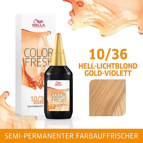 Image du produit Wella Color Fresh Acid (10/36 Blond blond clair-or-violet violet)