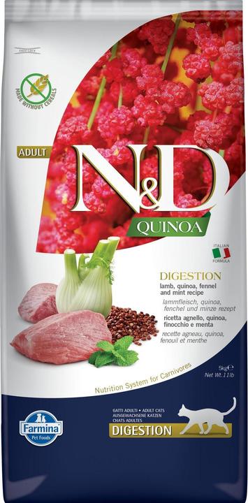 Image du produit Farmina Nourriture sèche N&D Quinoa Digestion Agneau & Fenouil 5 kg (Adulte, 1 pcs, 5000 g)