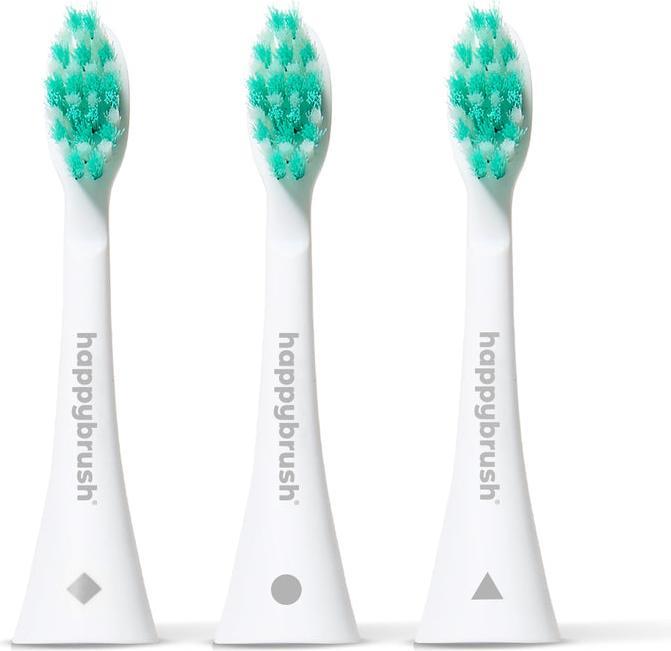 Actual product image happybrush Toothbrush head Eco Vibe 3+ 3 pieces, White-Mint (3 x)