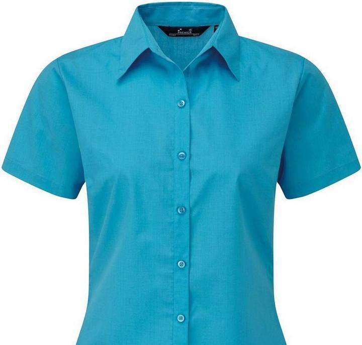 Produktbild Premier Kurzarm Popeline Bluse Arbeitshemd (32)