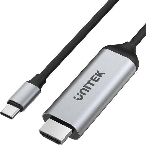 Produktbild Unitek Kabel USB USB-C - HDMI 1.8 m Srebrny (V1423A) (23 m, HDMI)