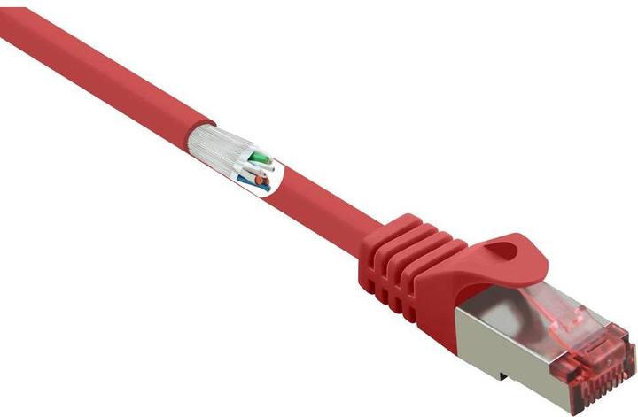 Image du produit Renkforce RF-5136974 Câble réseau RJ45, câble patch CAT 6 S/FTP 1.00 m rouge avec R (S/FTP, CAT6a, 1 m)