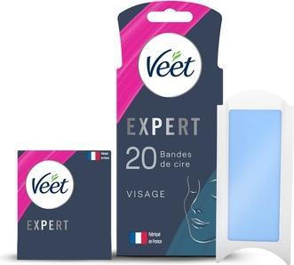 Produktbild Veet Expert Cold Face Wax Strips for Sensitive Skin (20 x)