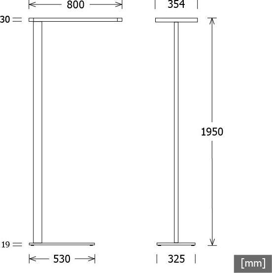Actual product image LTS LED floor lamp (8340 lm)