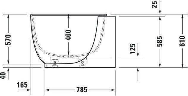 Immagine prodotto Duravit Vasca da bagno LUV 1800x950mm pre-muro 2 RS bianco (252 l, 180 cm, 95 cm)