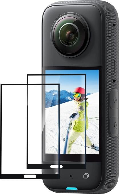 Puluz Lot de 2 verres blindés de protection d'écran Insta360 One X3 (One X3)