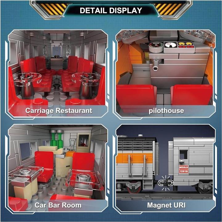 Actual product image Mould King USA EMD F7 WP diesel locomotive