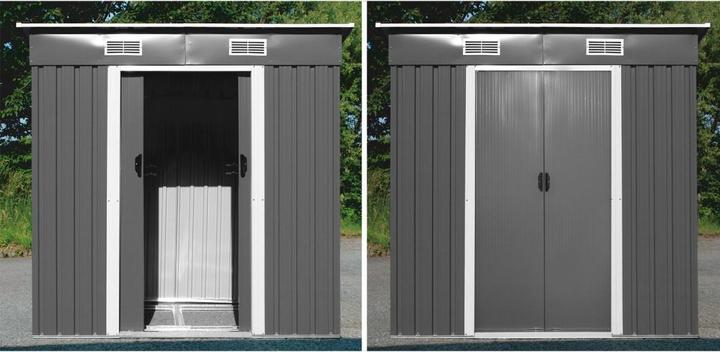 Actual product image Dema Garden Shed / Garden Shed Cardiff Anthracite 185x108x184,5cm