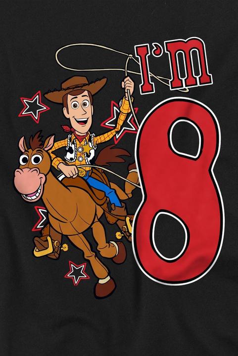 Actual product image Toy Story Childrens/Kids I'm 8 Woody Birthday T-Shirt (104)