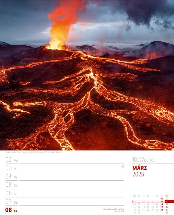 Immagine prodotto Island - Die Insel aus Feuer und Eis - Wochenplaner Kalender 2026 (25 x 33 cm, Copertina rigida, Tedesco)