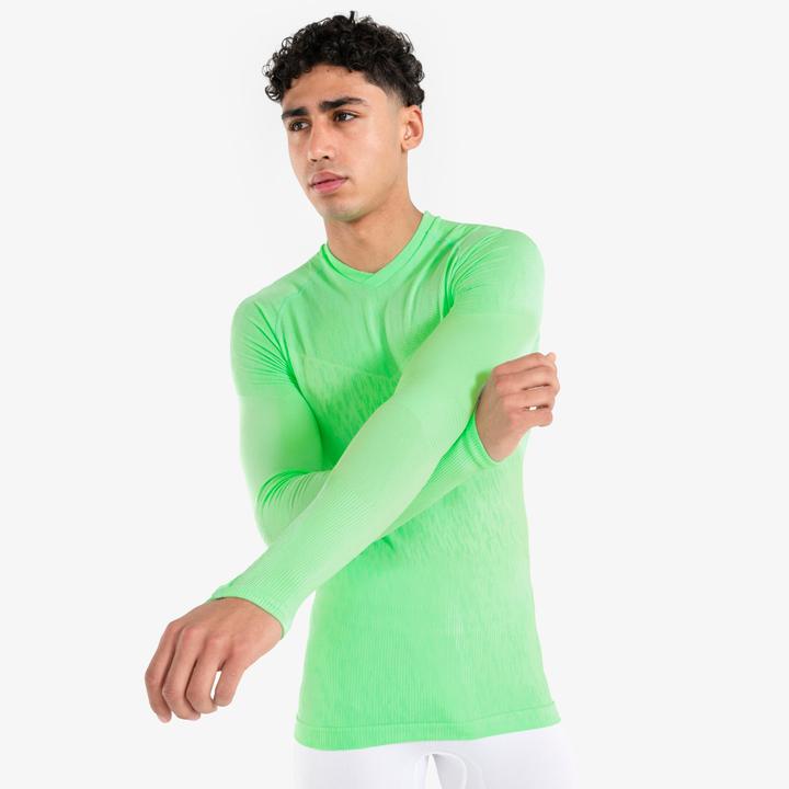 Image du produit Kipsta Maillot de football à manches longues homme/femme - Keepdry vert (L)