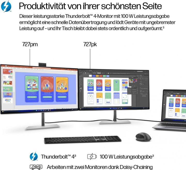 Actual product image HP 727pk Docking Display (3840 x 2160 Pixels, 27")